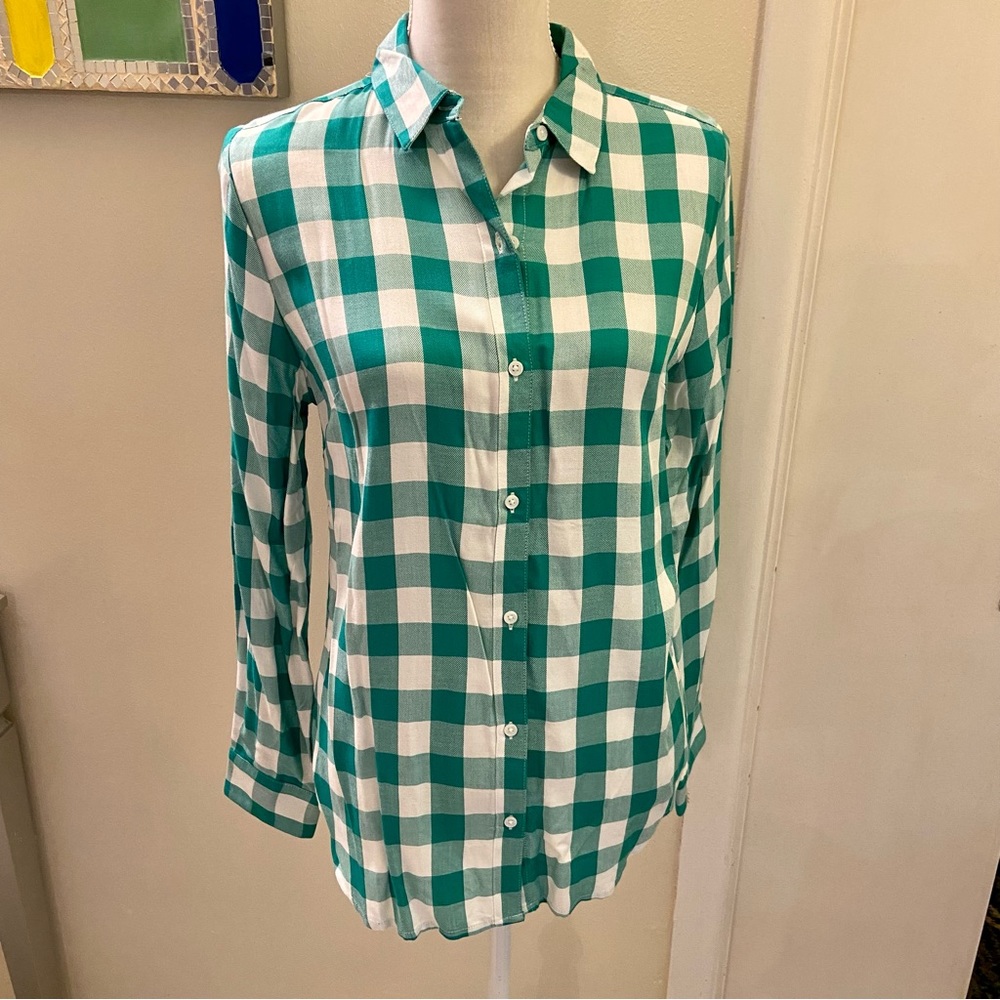 ✨NWT Banana Republic Gingham Check Shirt